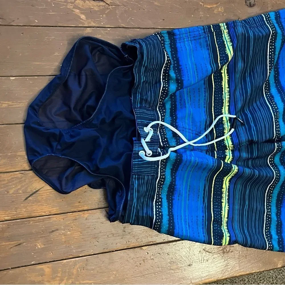 Speedo Striped Swim Trunks